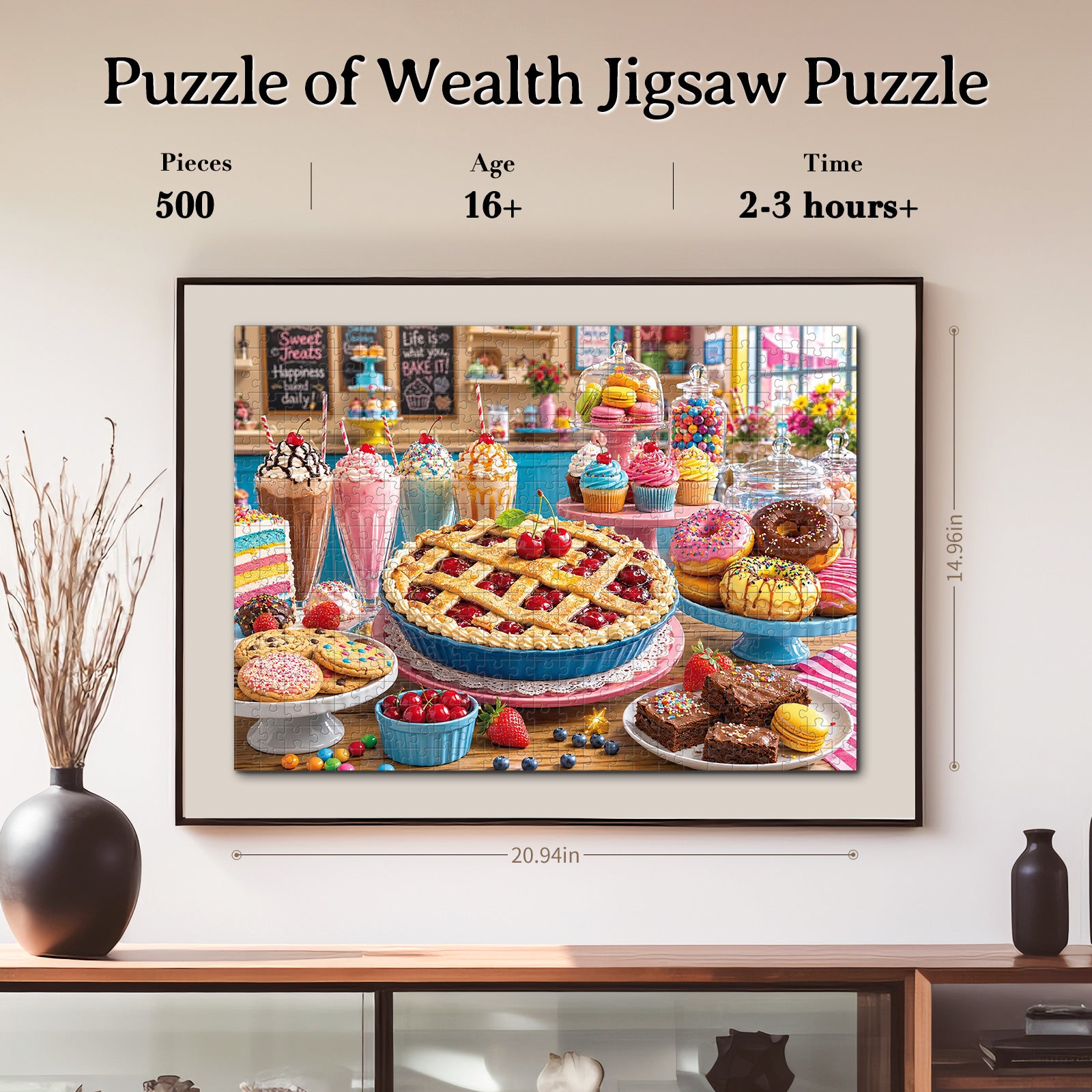 kaayee-cardboard-puzzle-sweet-treats-puzzle-500-teile-donuts image 6