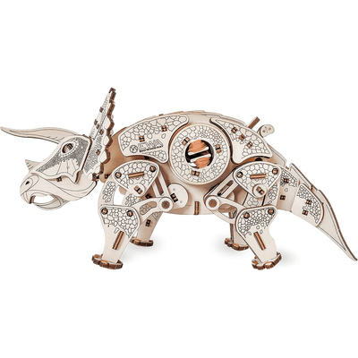 magicholz-triceratops-dinosaurier-holzbausatz-mit-motor image 3