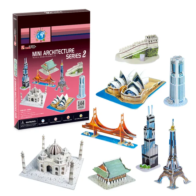 cubicfun-advanced-c058h-mini-architecture-series-2-3d-puzzle image 1