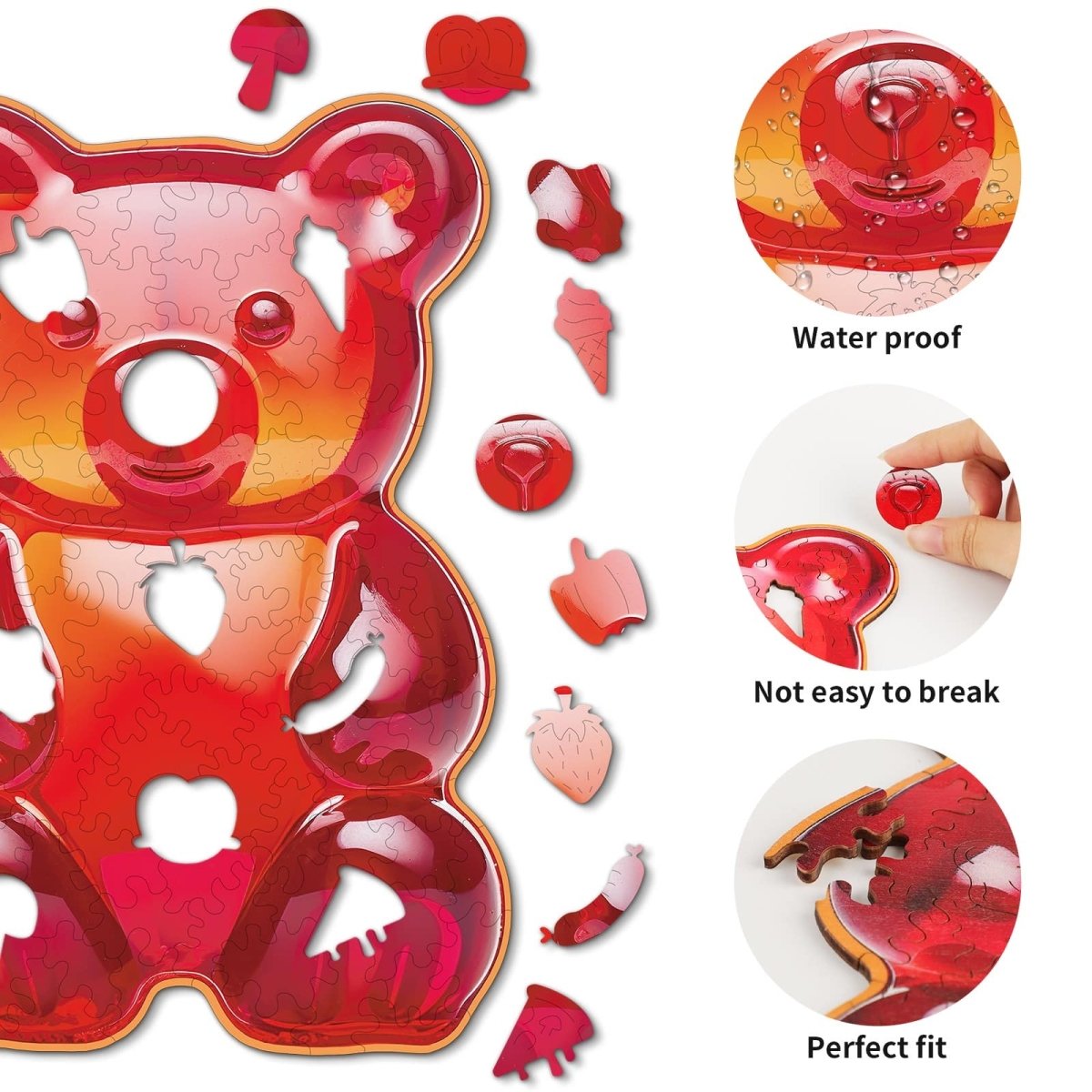kaayee-wooden-puzzle-gummy-bear-holzpuzzle-small-110-teile image 2