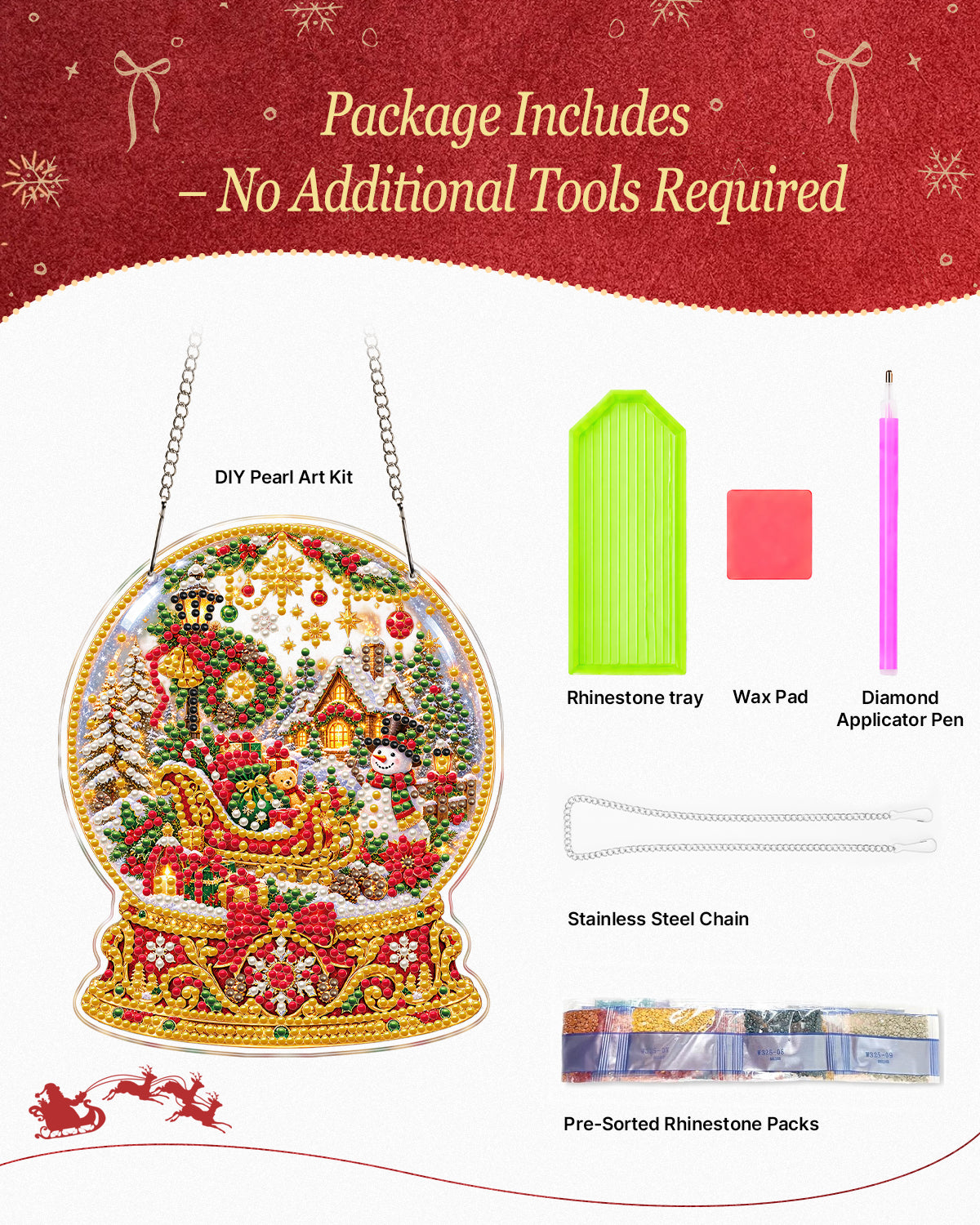 kaayee-christmas-crystal-ball-suncatcher-bastelset-20-cm image 5