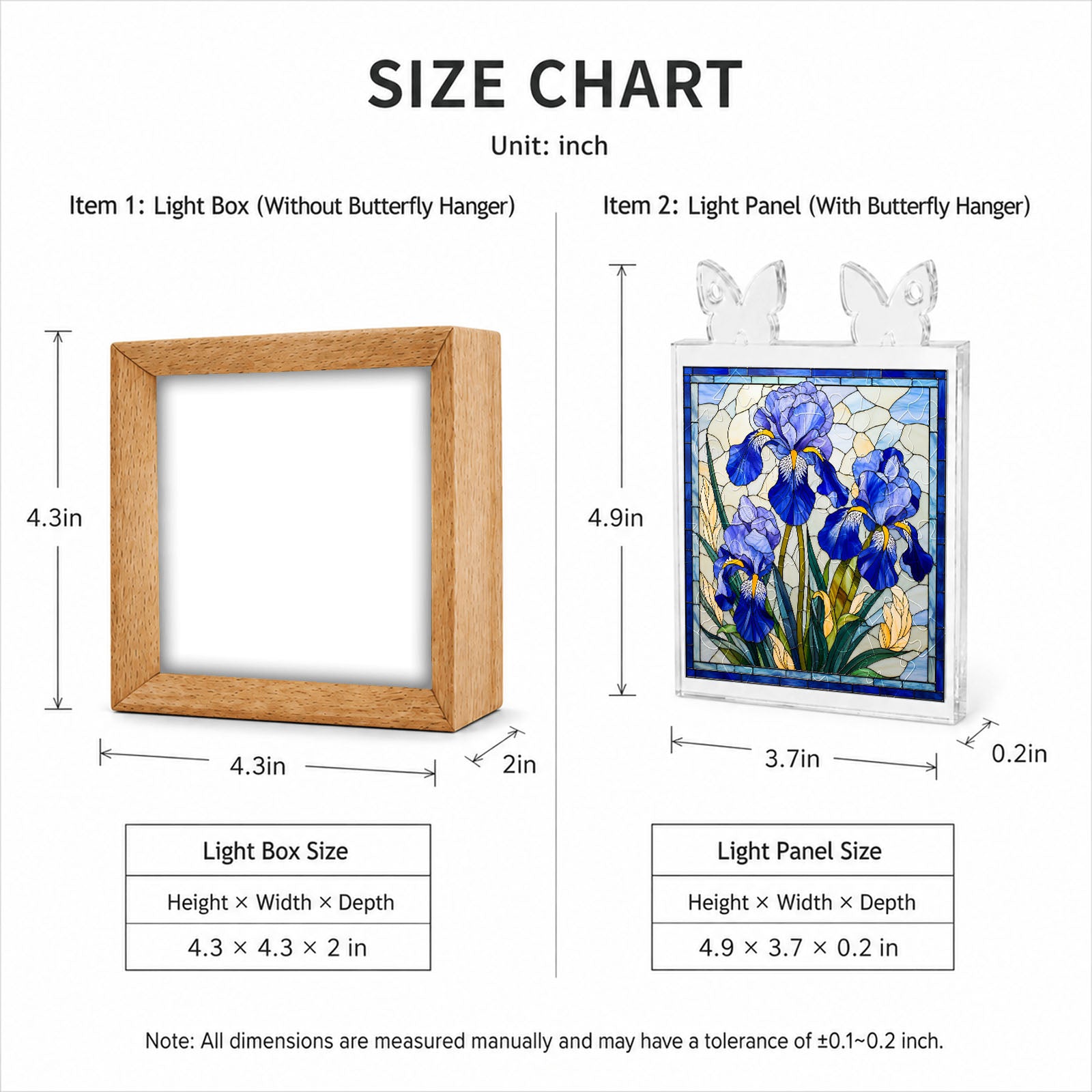 kaayee-night-light-royal-iris-bloom-acryl-holzrahmen image 4