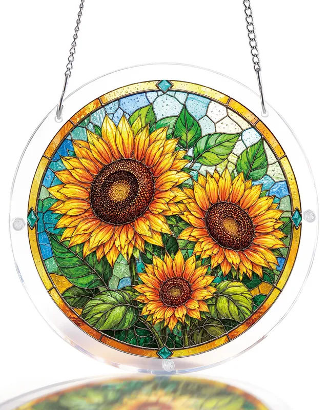 kaayee-suncatcher-puzzle-sunflower-radiance-fensterbild-blume image 1