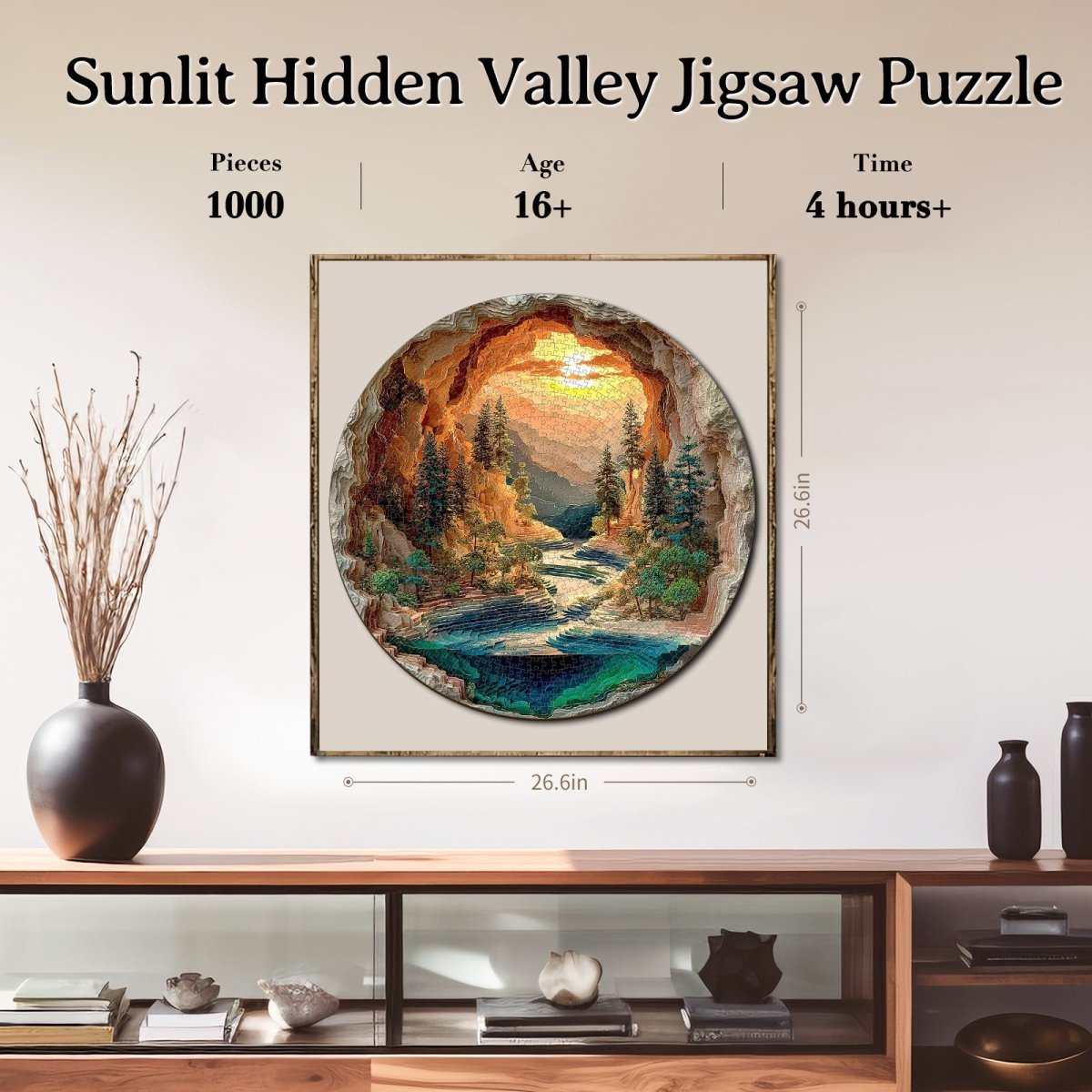 kaayee-cardboard-puzzle-sunlit-hidden-valley-1000-teile-eco image 6