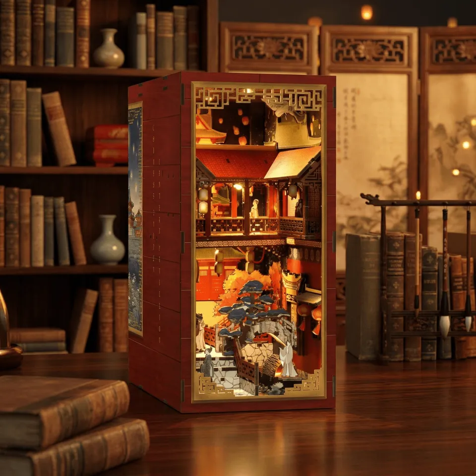 magicholz-book-nook-chinese-golden-lantern-pavillon-diorama image 1
