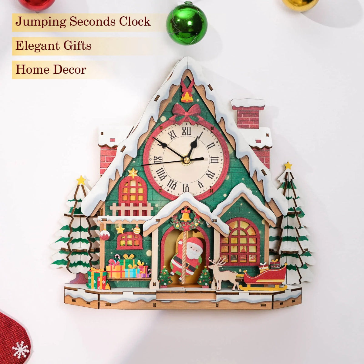 kaayee-snowy-christmas-house-holzuhr-bastelset-weihnachten image 2