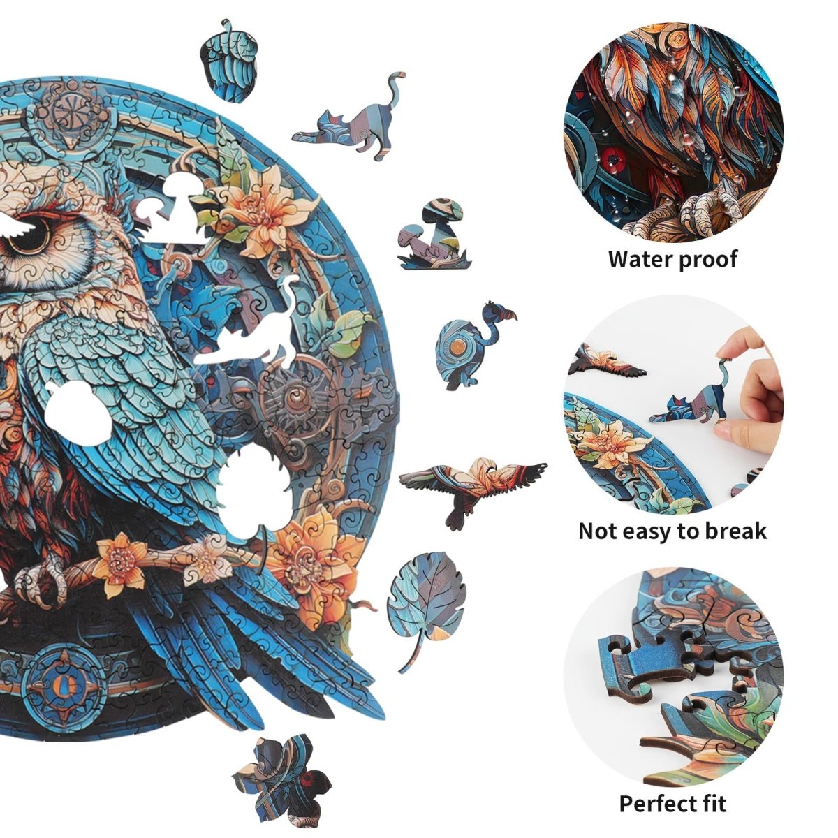 kaayee-wooden-puzzle-wise-owl-holzpuzzle-medium-eule image 2