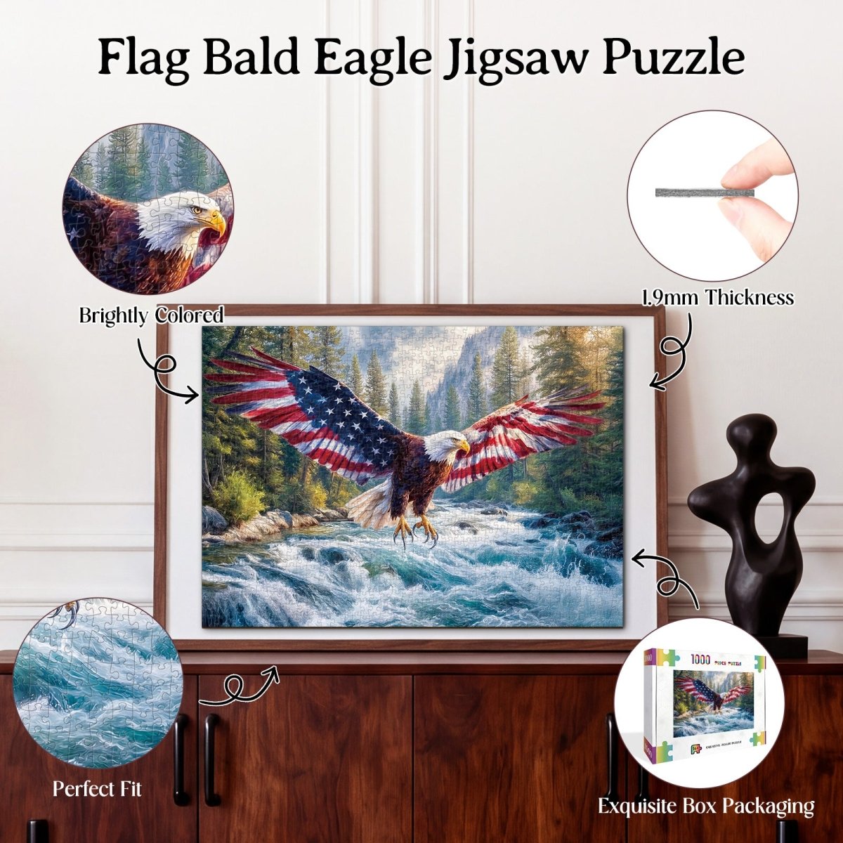 kaayee-cardboard-puzzle-flag-bald-eagle-2-1000-teile-eco image 3