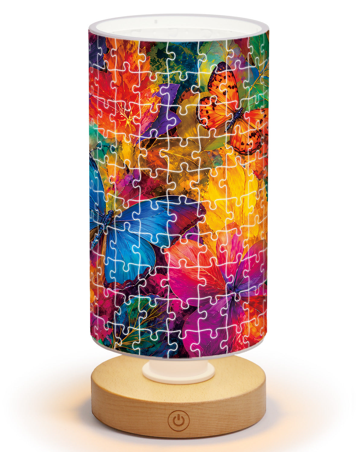 kaayee-night-light-kaleidoscope-butterflies-acryl-zylinder image 1