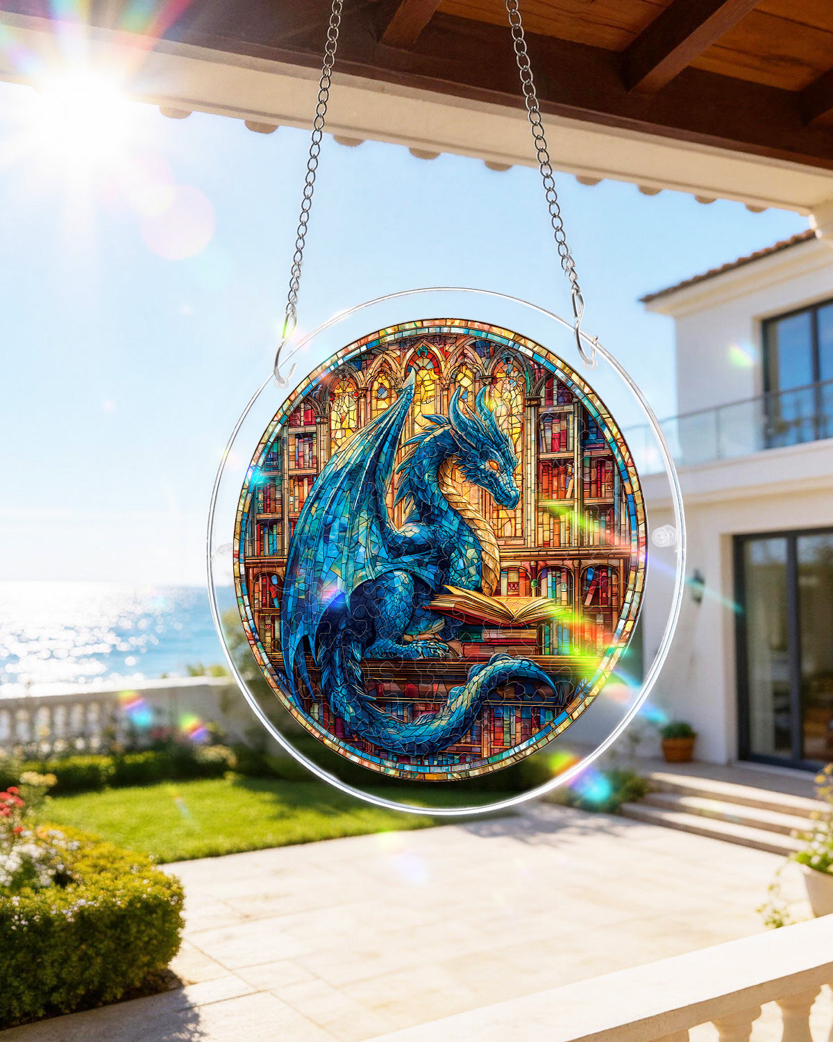 kaayee-suncatcher-puzzle-blue-dragon-library-klein-drache image 8