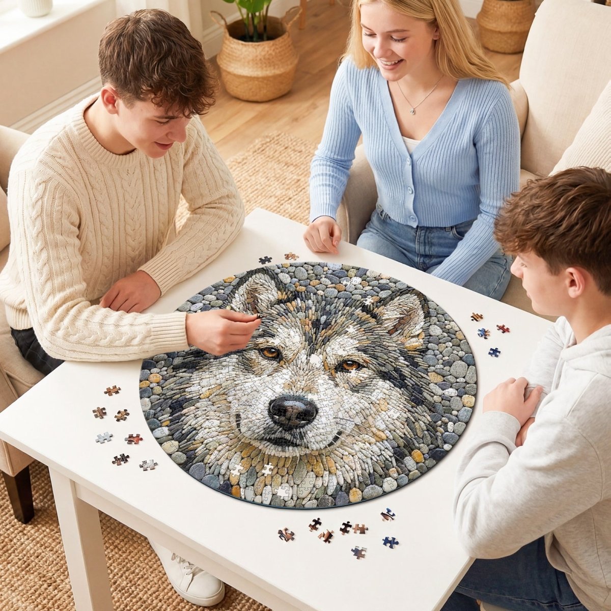 kaayee-stone-wolf-puzzle-1000-teile-eco-white-board image 4