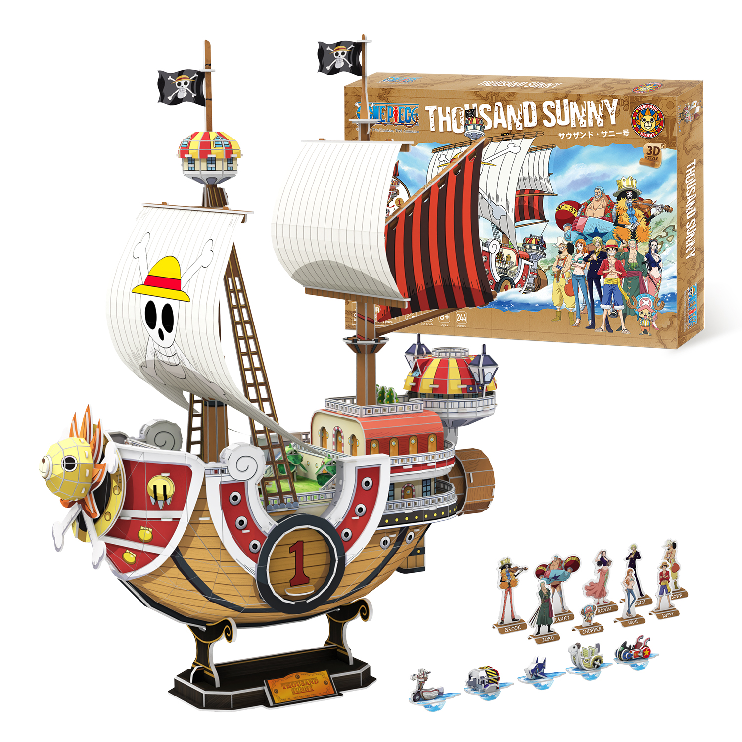 cubicfun-pirates-world-thousand-sunny-plus-ds1027h-3d-puzzle image 1