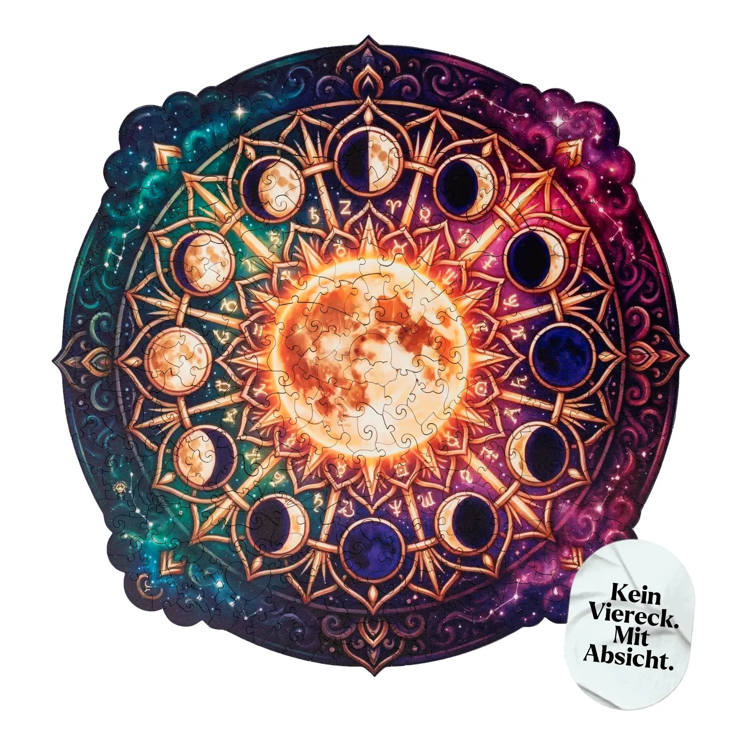 magicholz-holzpuzzle-mondphasen-mandala-350-teile-level-3 image 1
