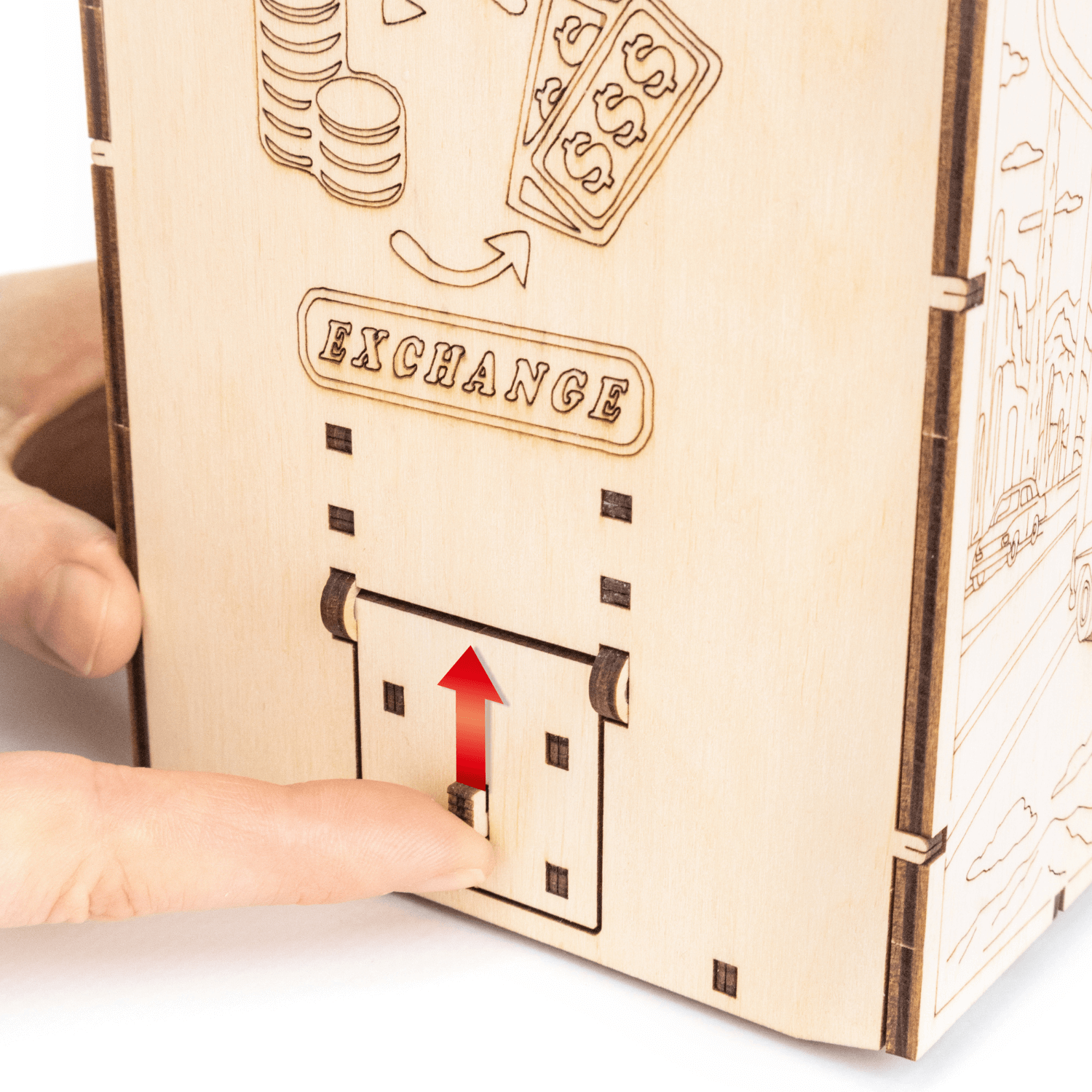 magicholz-mechanischer-bausatz-einarmiger-bandit-spielautomat-holz image 7
