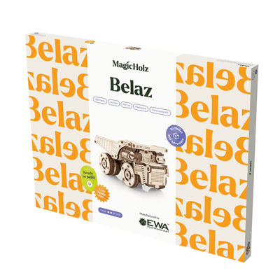 magicholz-mechanischer-bausatz-belaz-mini-kipper-3d-holzpuzzle image 4