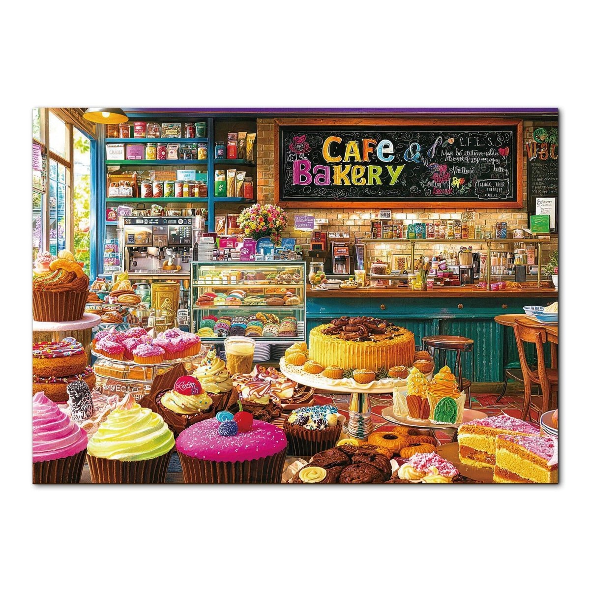 kaayee-cardboard-puzzle-sweet-dream-bakery-1000-teile image 1