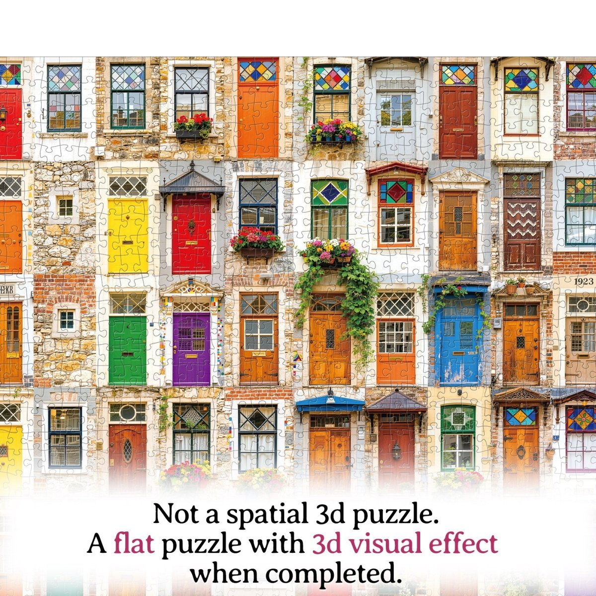 kaayee-cardboard-puzzle-symphony-of-doors-1000-teile-eco-t-ren image 5