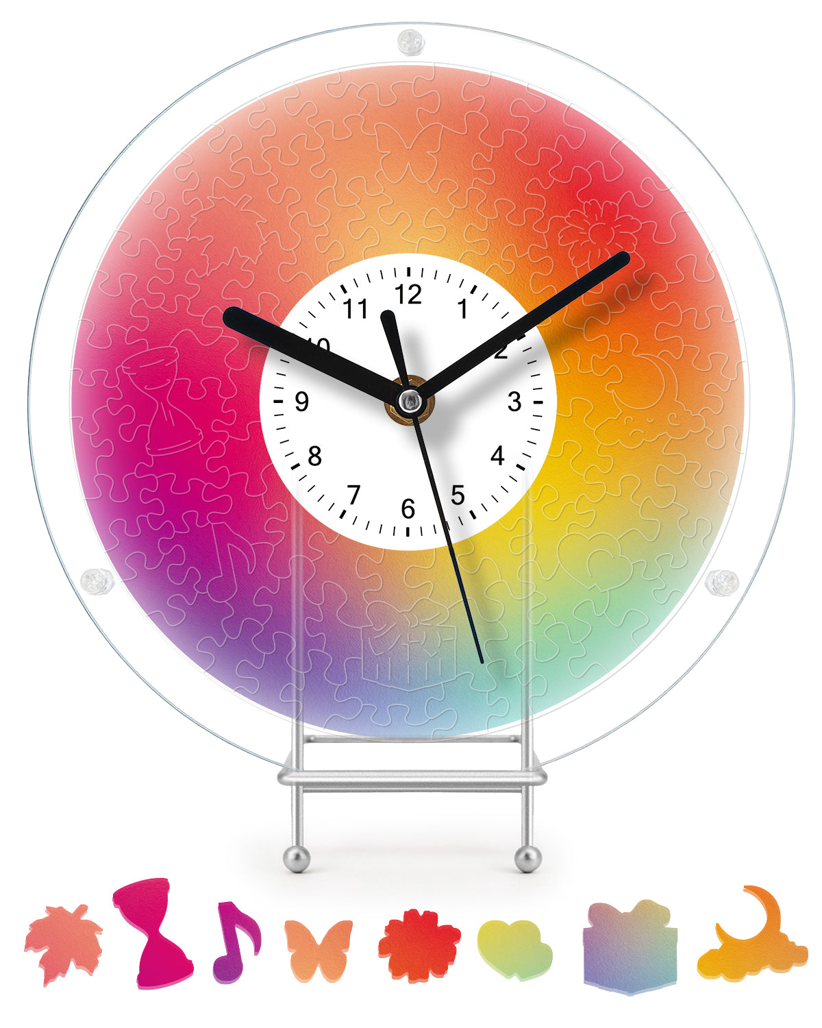 kaayee-clock-kit-diy-acryl-puzzle-uhr-diffuse-color-regular image 1