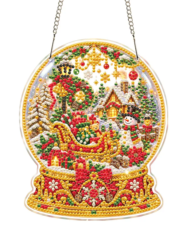 kaayee-christmas-crystal-ball-suncatcher-bastelset-20-cm image 1