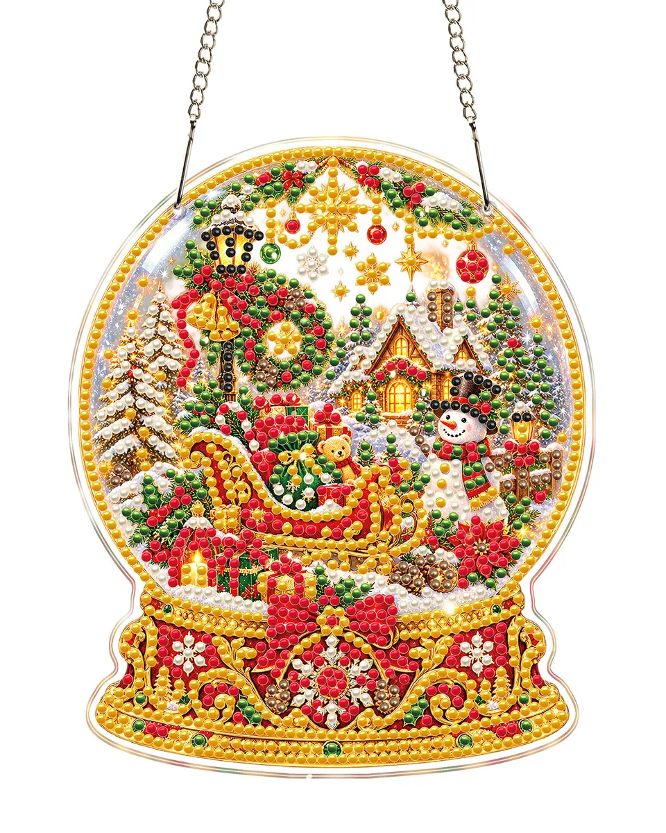 kaayee-christmas-crystal-ball-suncatcher-bastelset-20-cm image 1