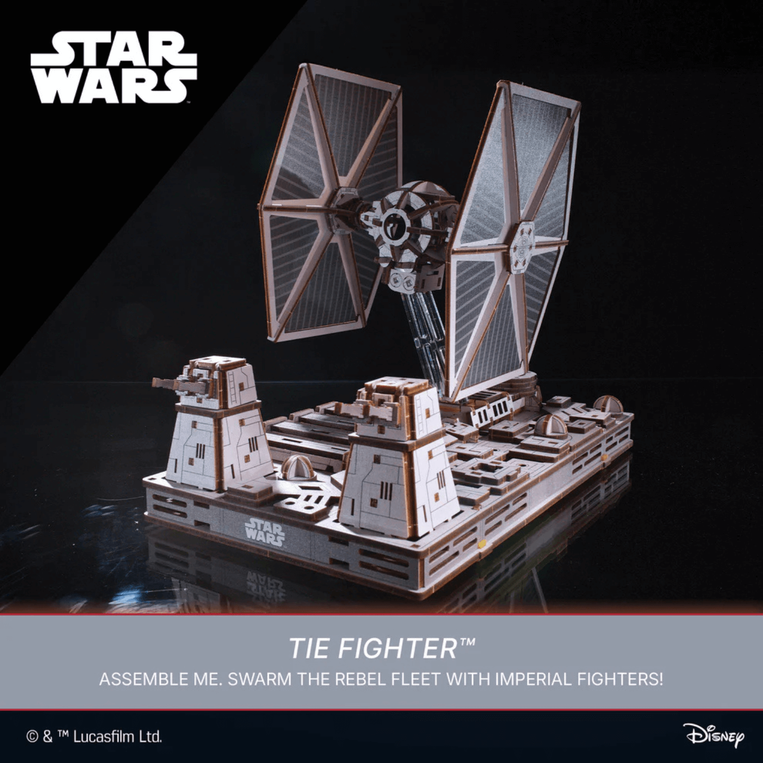 magicholz-mechanischer-bausatz-star-wars-tie-fighter-holzmodell image 3