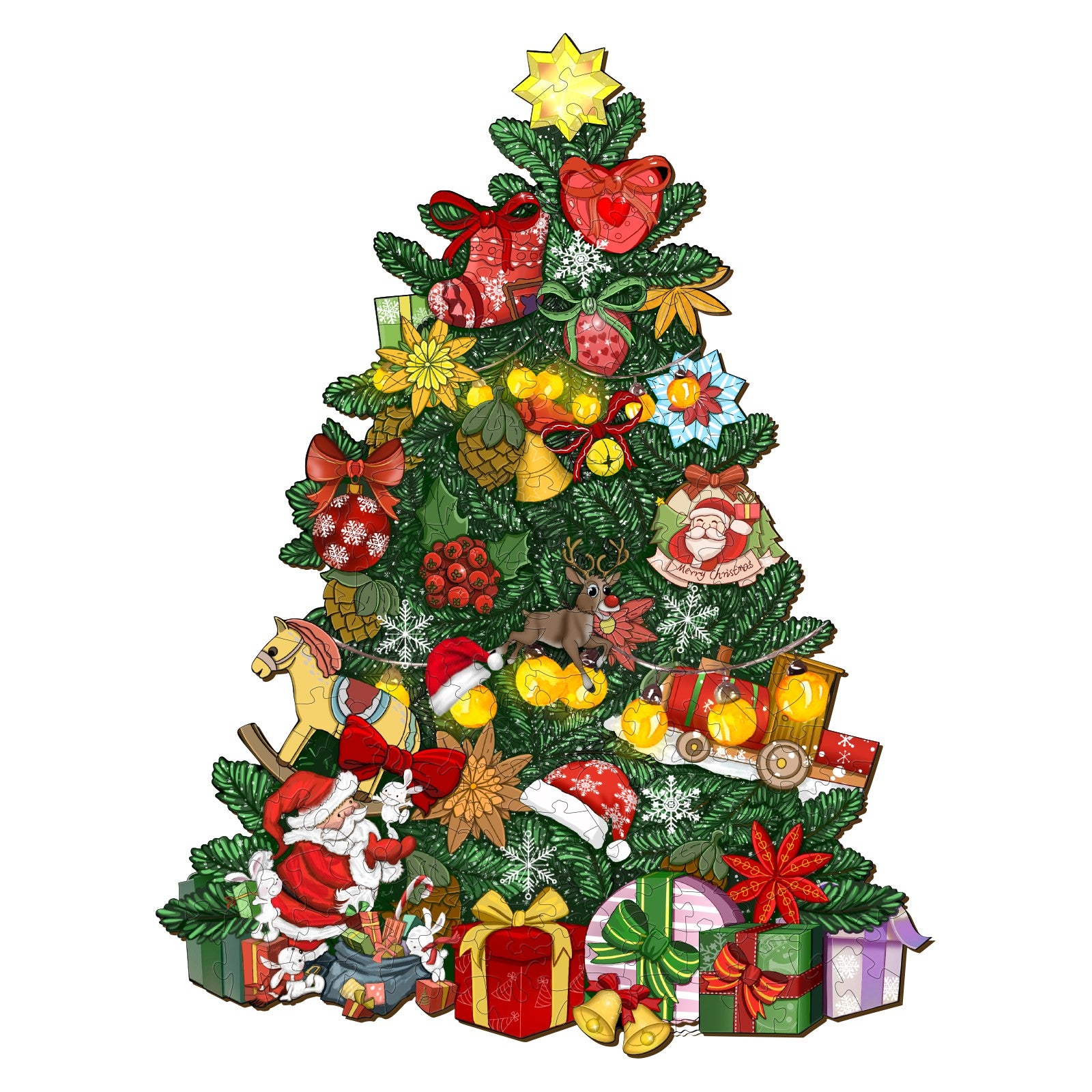 jigfoxy-christmas-tree-holzpuzzle-96-teile-s-weihnachten image 1