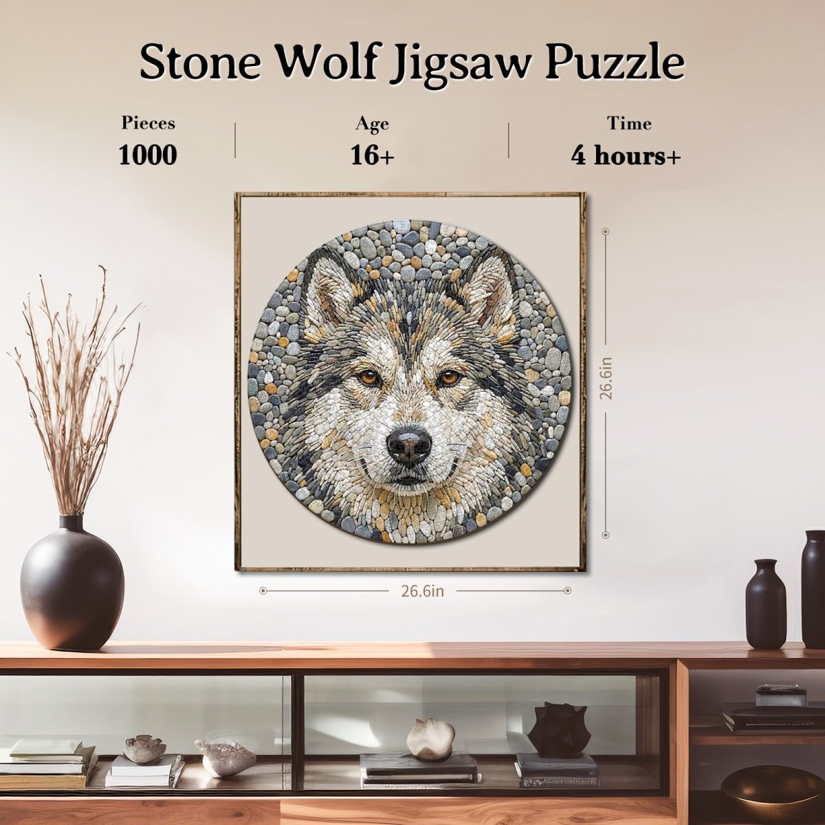 kaayee-stone-wolf-puzzle-1000-teile-eco-white-board image 6