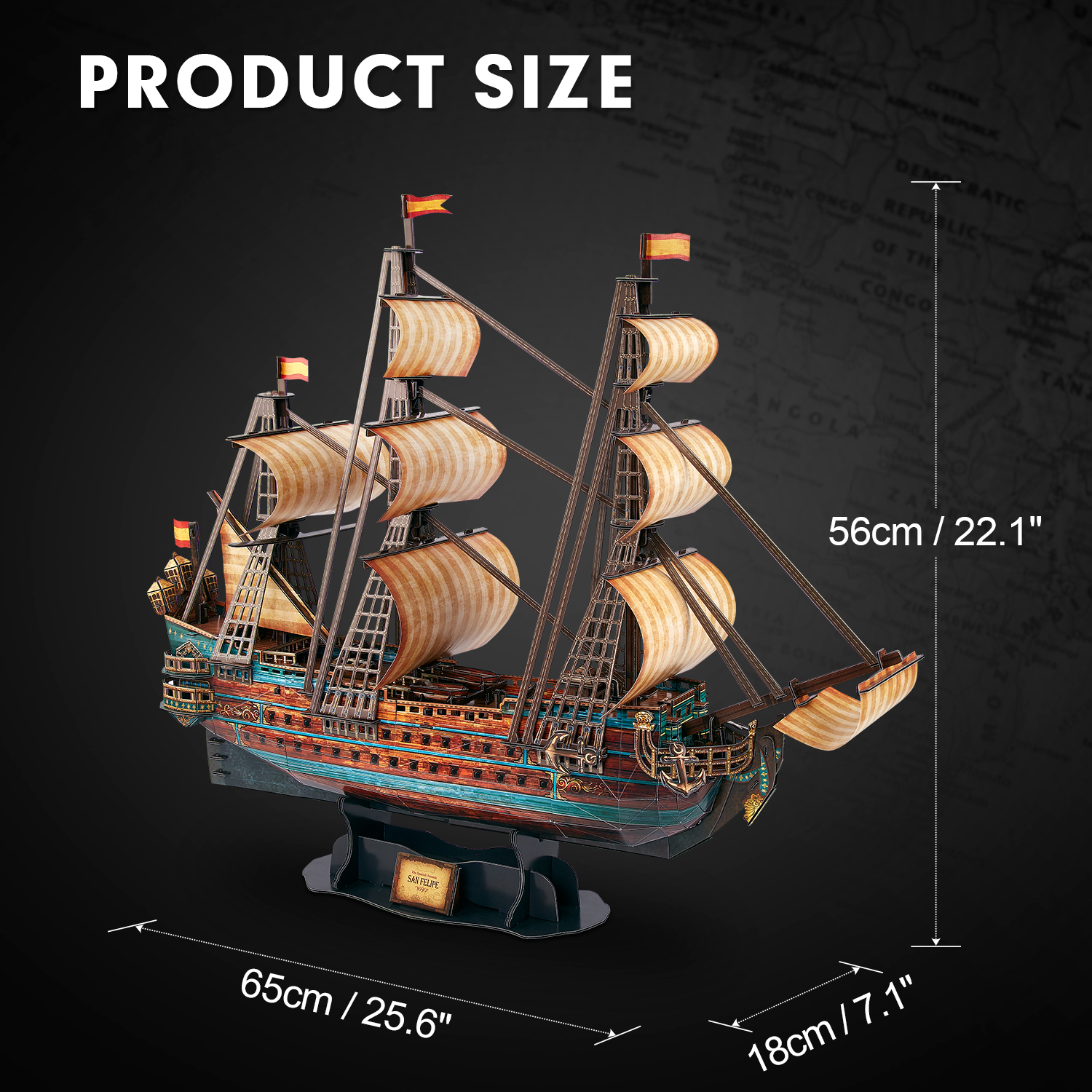 cubicfun-ships-vessels-san-felipe-t4017h-3d-puzzle-248-teile image 6