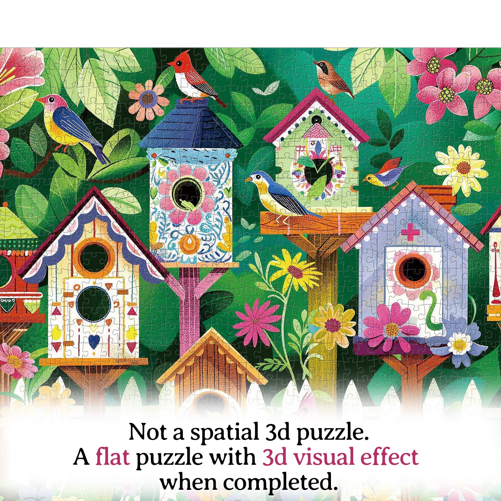 kaayee-garden-birdhouses-puzzle-1000-teile-eco-white-board-garten image 7