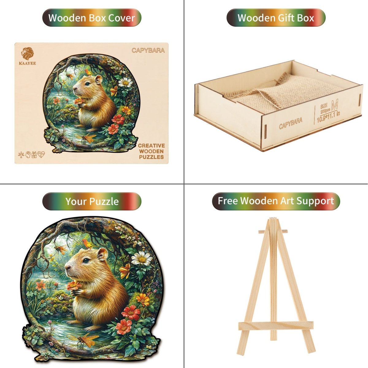 kaayee-wooden-puzzle-capybara-holzpuzzle-small-pocket-escape image 5
