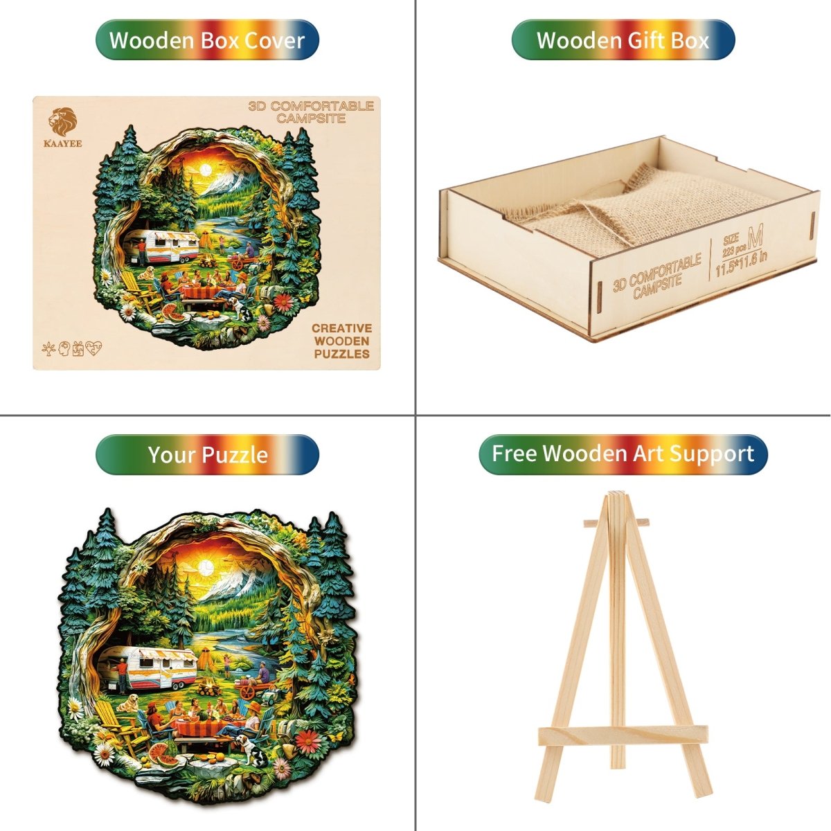 kaayee-3d-comfortable-campsite-holzpuzzle-medium image 5