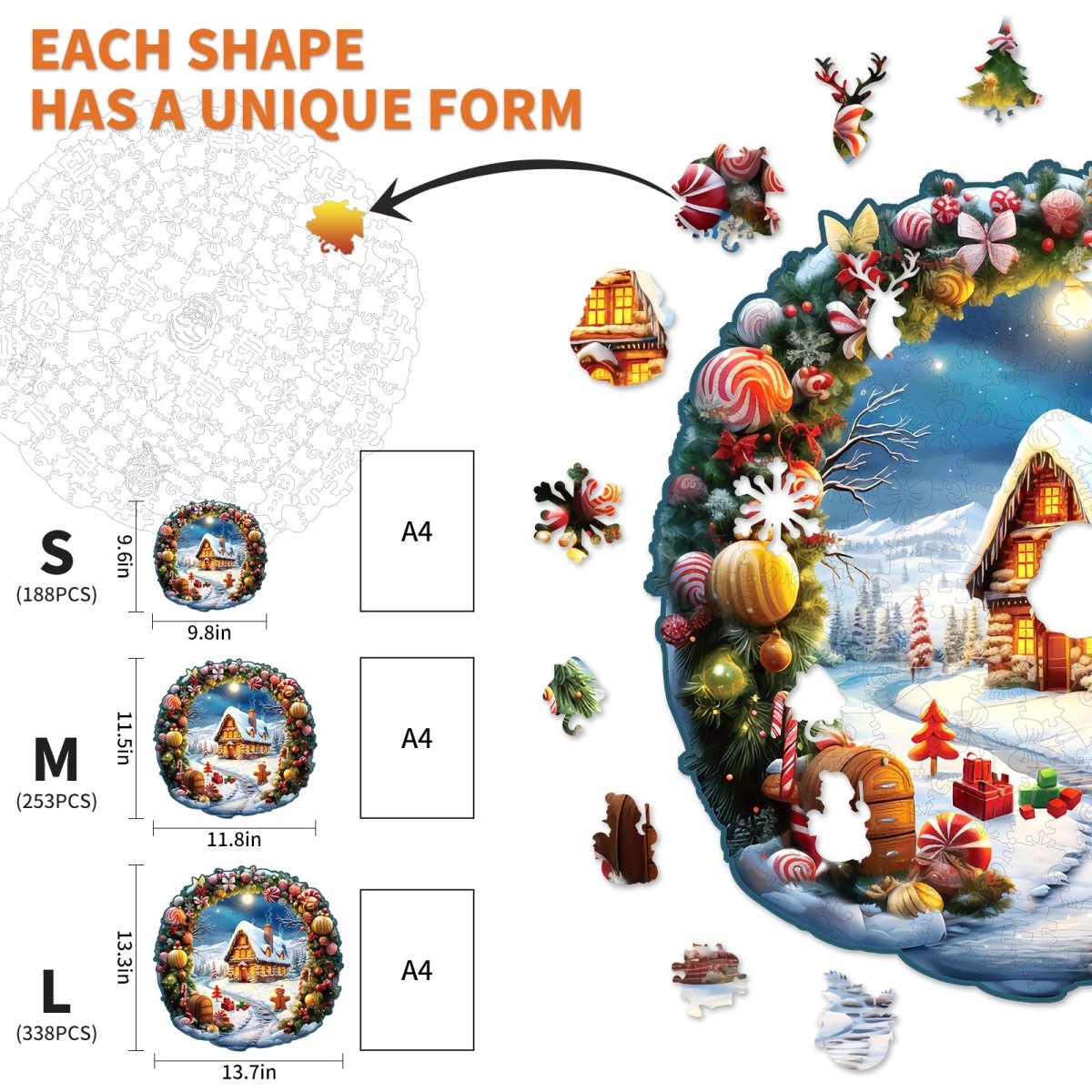 kaayee-wooden-puzzle-christmas-house-holzpuzzle-medium image 4