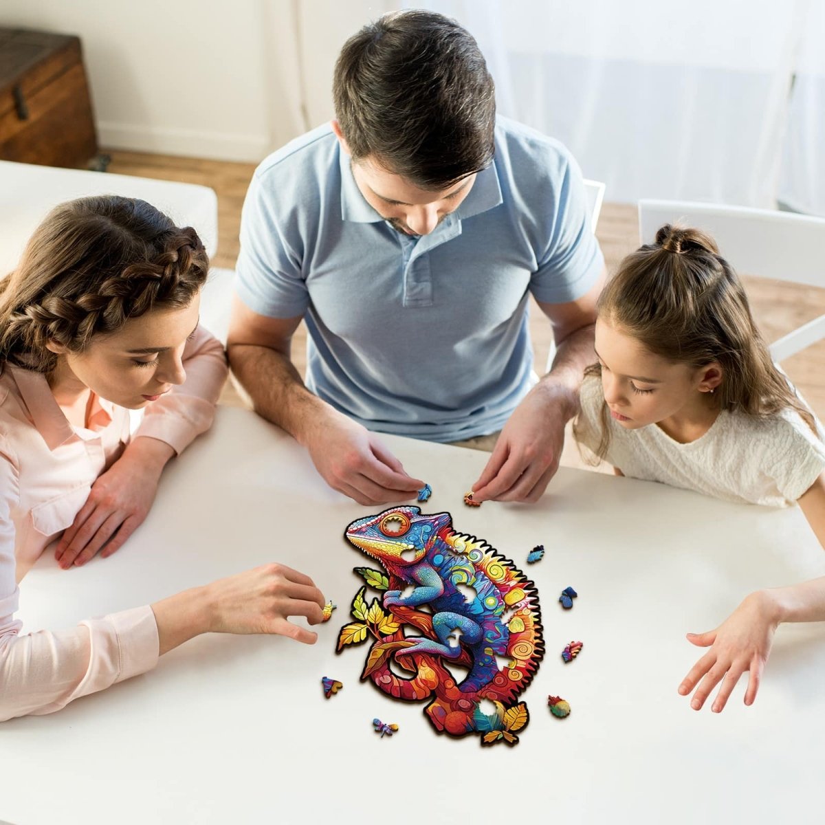kaayee-wooden-puzzle-colorful-chameleon-holzpuzzle-medium image 6