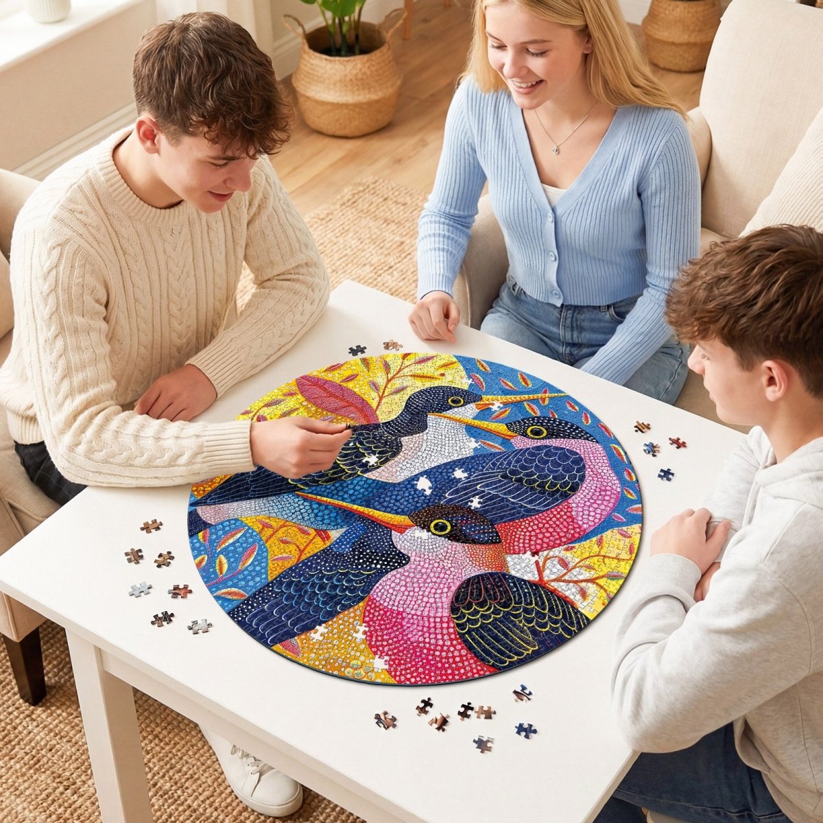 kaayee-cardboard-puzzle-birdsong-in-bloom-1000-teile-v-gel image 8