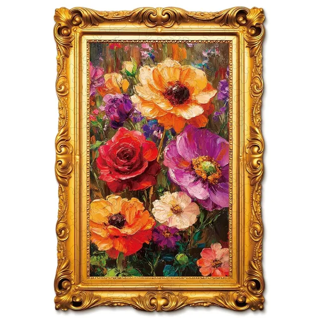 kaayee-wooden-puzzle-blooms-holzpuzzle-medium-blumen image 1