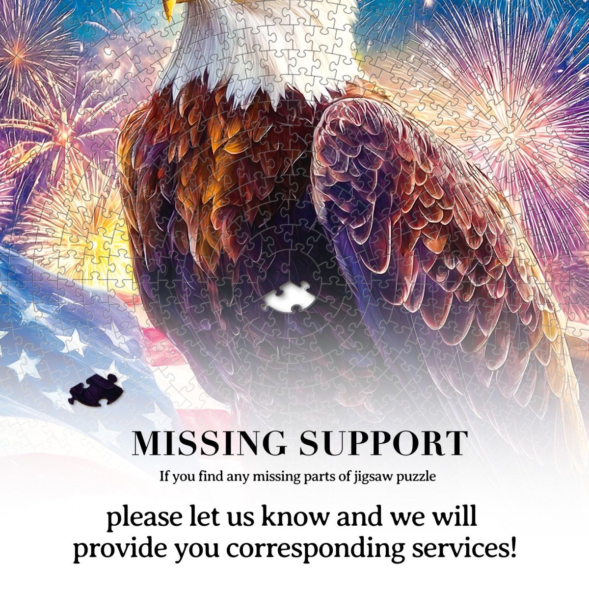 kaayee-cardboard-puzzle-bald-eagle-flag-1000-teile-eco image 7