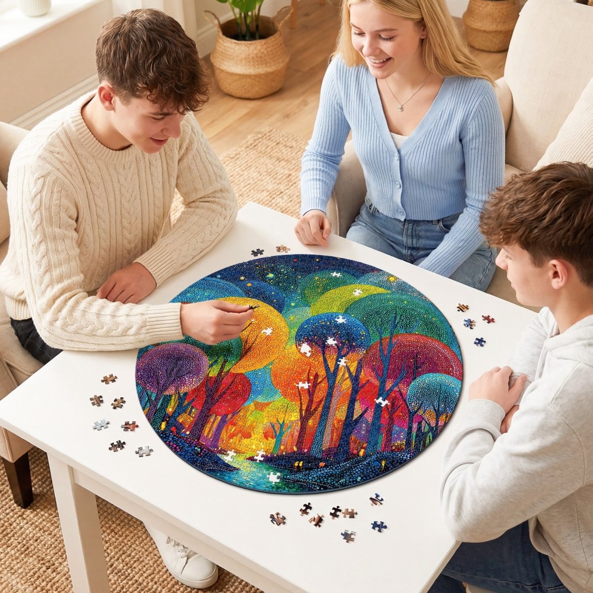 kaayee-polka-dot-tree-1000-teile-kartonpuzzle-eco-white-board image 4