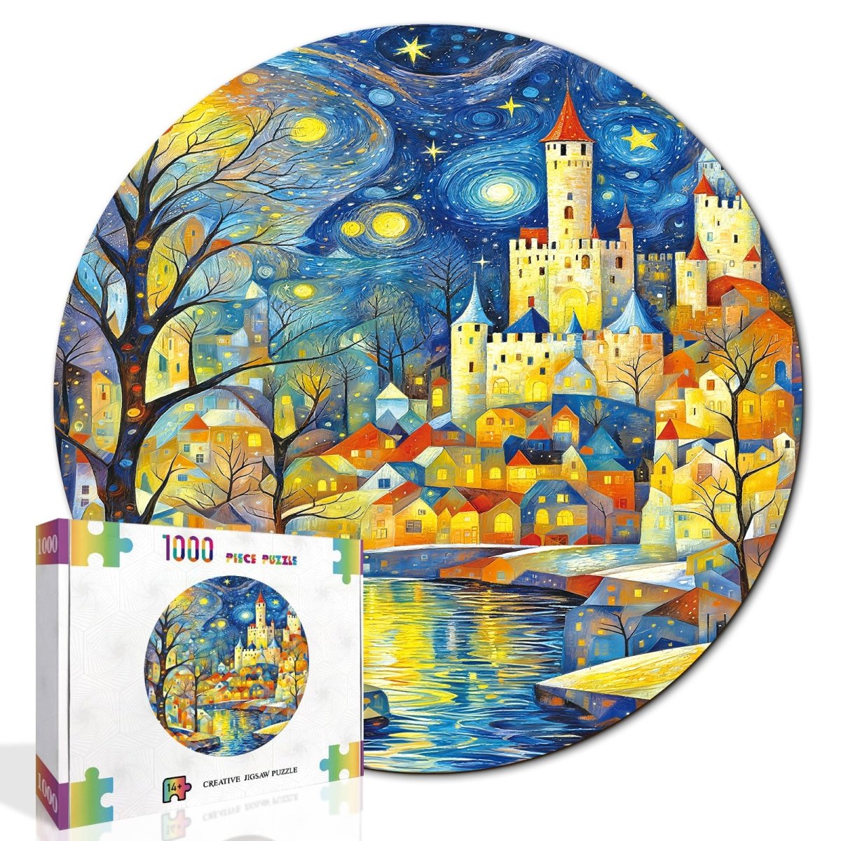 kaayee-starry-night-castle-puzzle-1000-teile-standard image 2