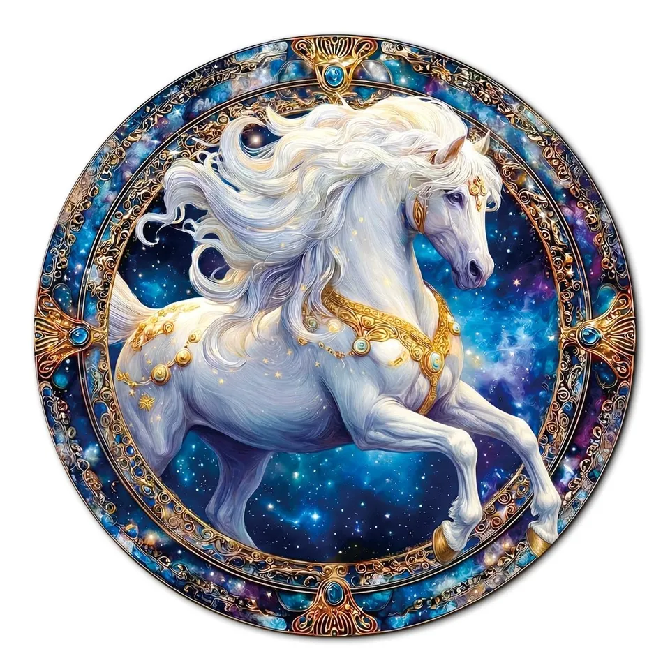 kaayee-cosmic-horse-puzzle-1000-teile-eco-white-board image 1