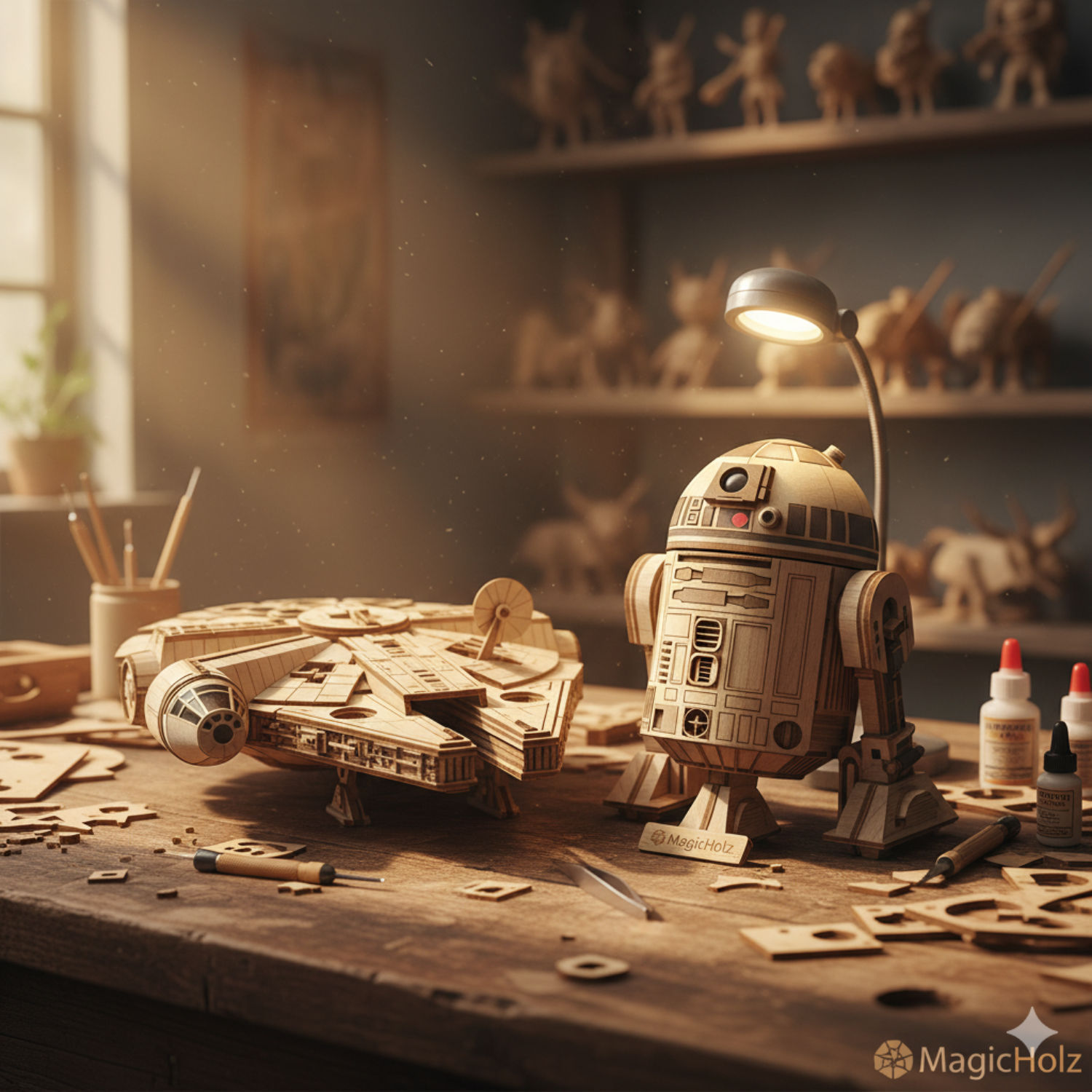 magicholz-mission-rebellion-r2-d2-falcon-holzbausatz-set image 4