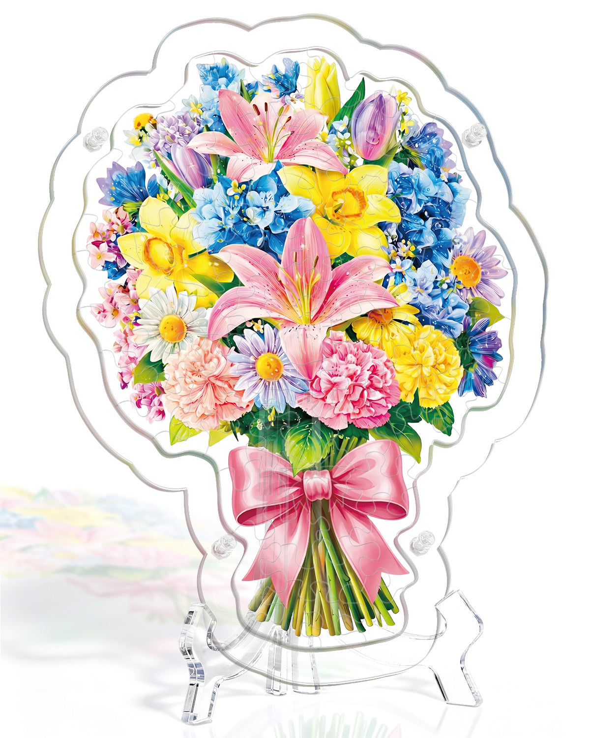 kaayee-suncatcher-puzzle-pink-lily-daffodil-acryl-sonnenf-nger-rosa image 1