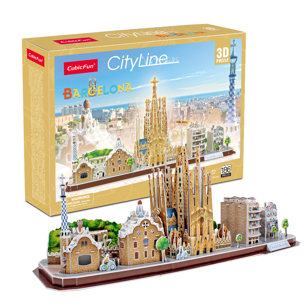 cubicfun-city-line-mc256h-barcelona-3d-puzzle-sehensw-rdigkeit image 1