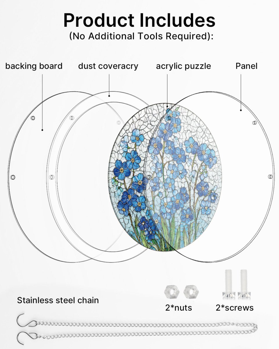 kaayee-azure-bloom-whisper-suncatcher-puzzle-acryl-blumen image 4