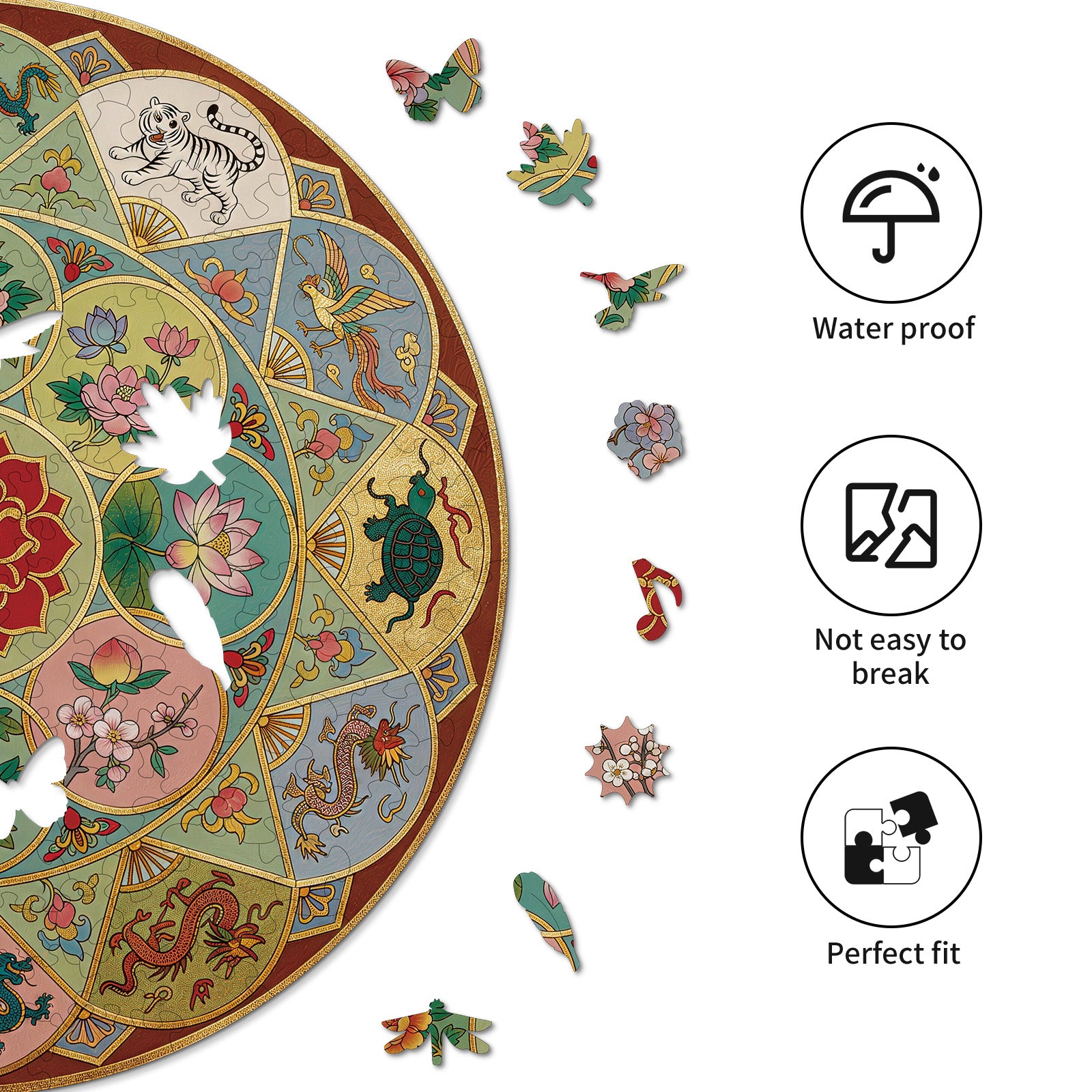 kaayee-auspicious-floral-mandala-holzpuzzle-medium image 2