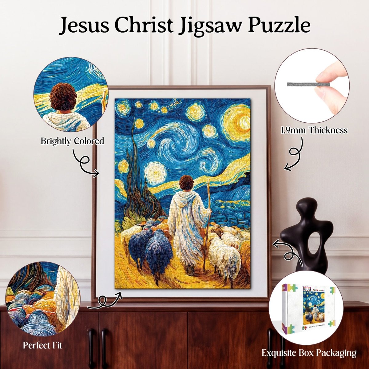 kaayee-cardboard-puzzle-jesus-1000-teile-eco-white-board image 3