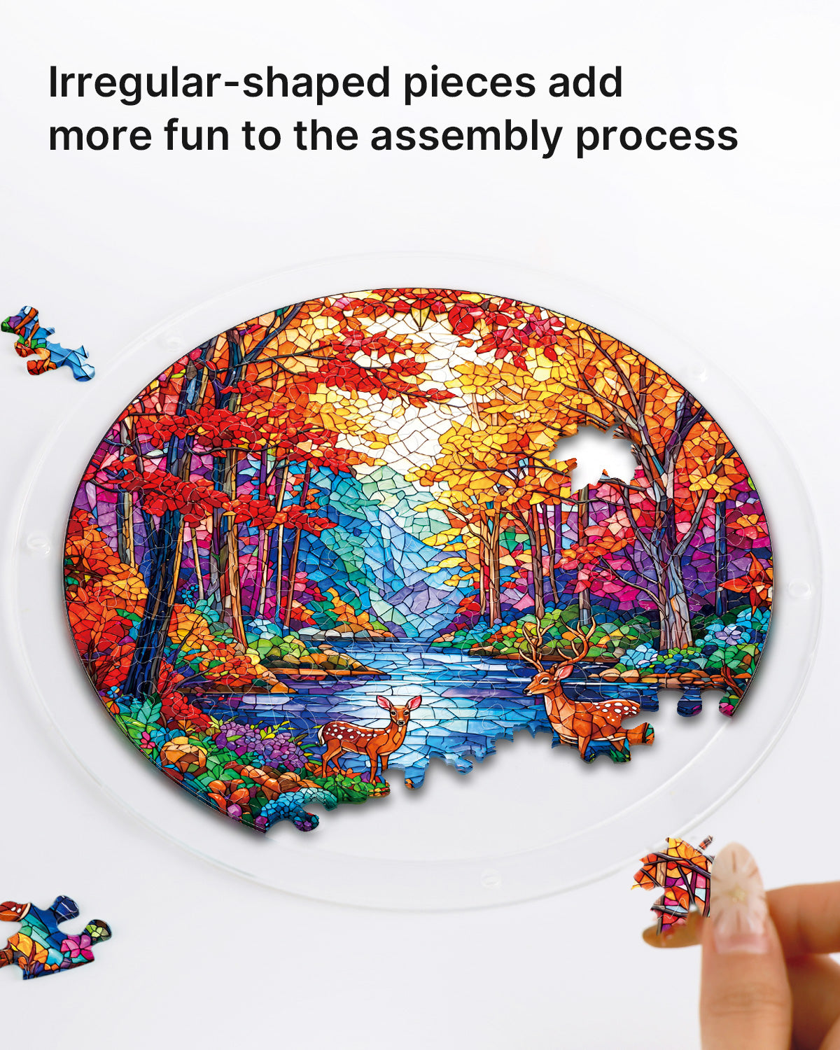 kaayee-suncatcher-deer-in-the-forest-fensterbild-small image 2