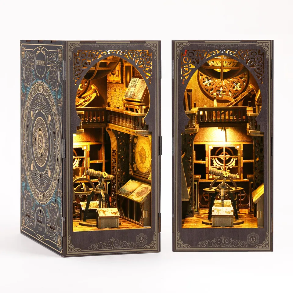 kaayee-book-nook-planetarium-book-nook-kit-regal-miniatur image 1