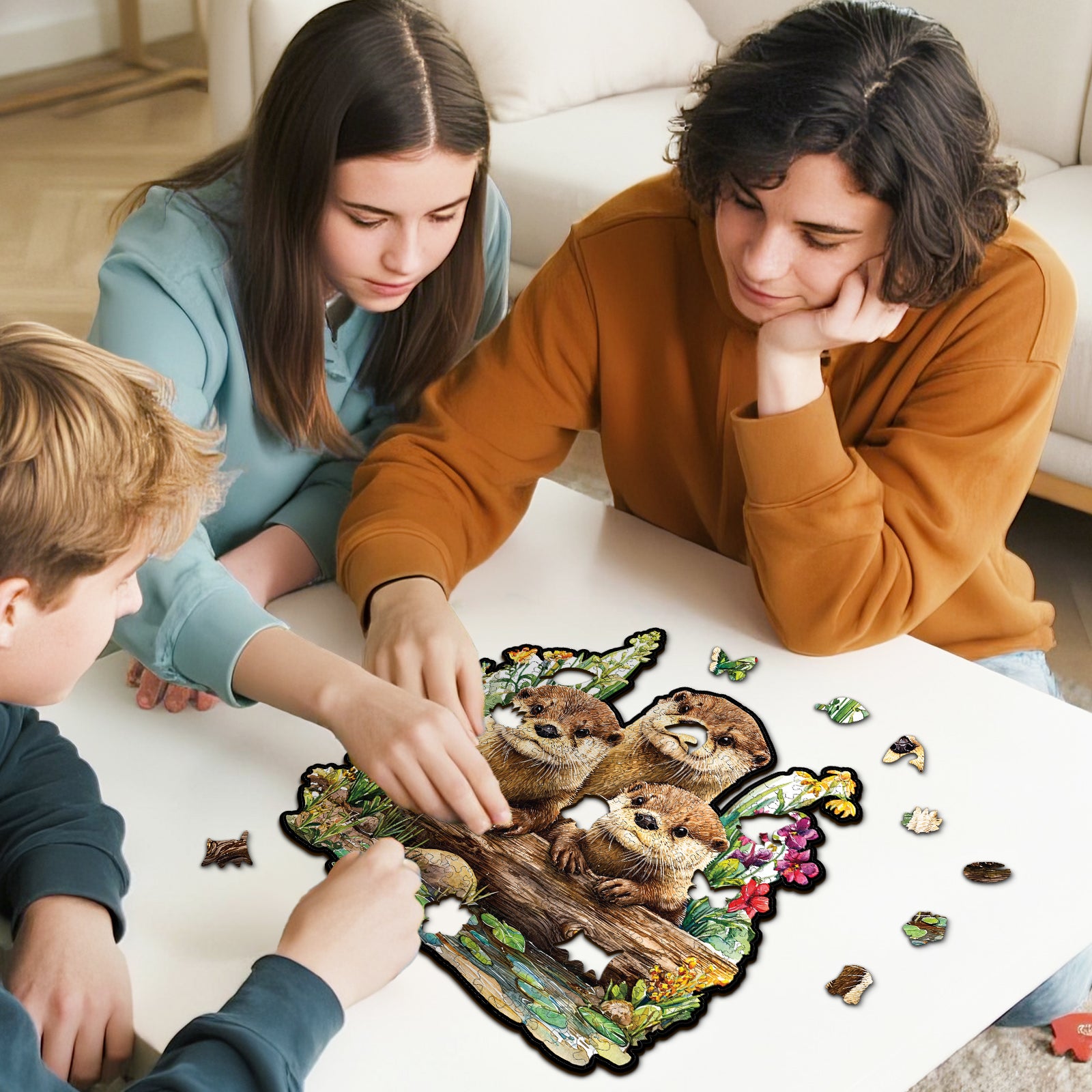 kaayee-wooden-puzzle-otter-friends-holzpuzzle-medium image 6