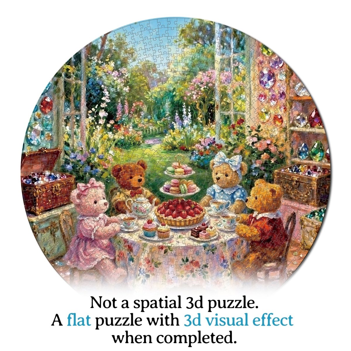 kaayee-cardboard-puzzle-teddy-tea-time-1000-teile-eco-white-board image 5