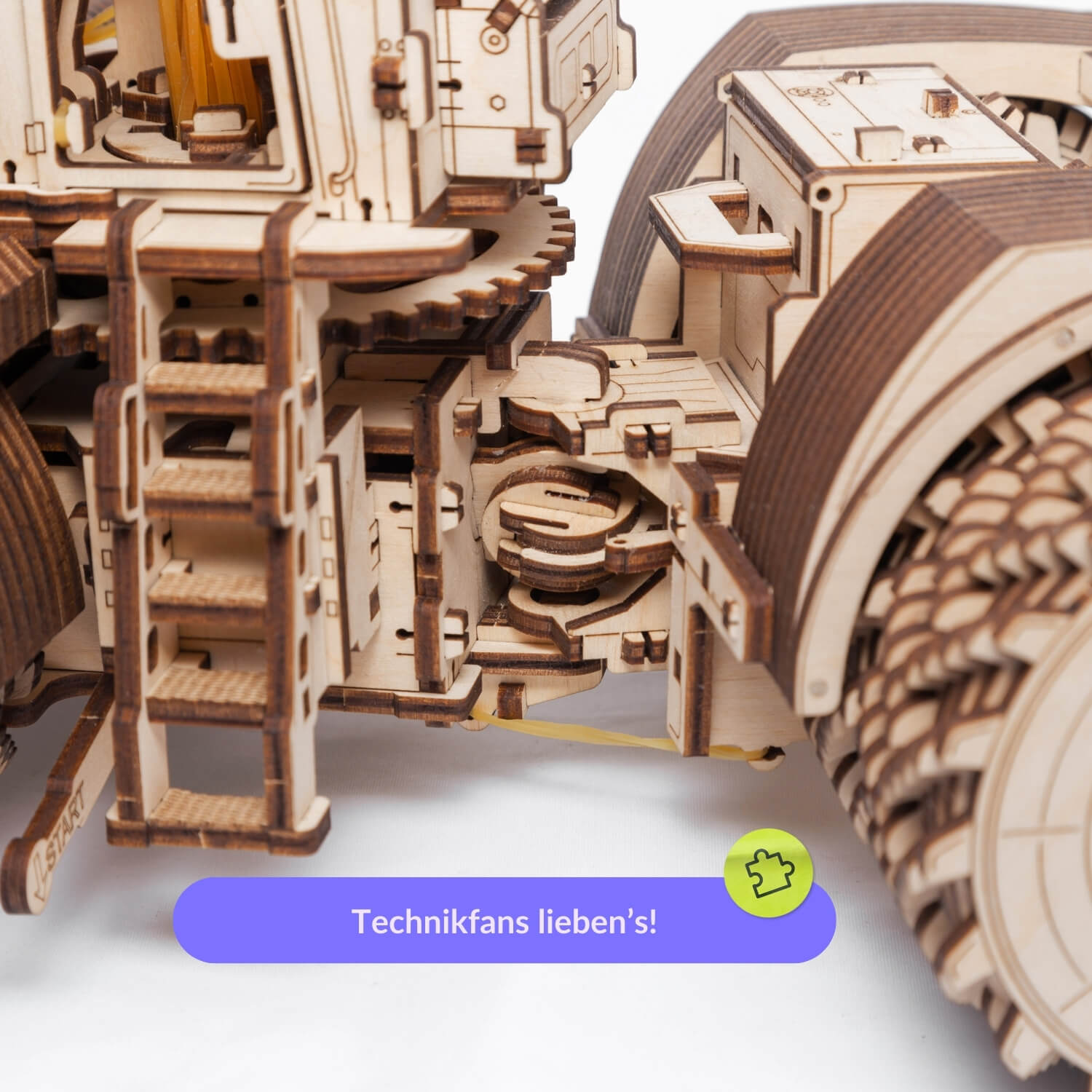 magicholz-mechanischer-bausatz-traktor-mit-anh-nger-holzmodell image 4